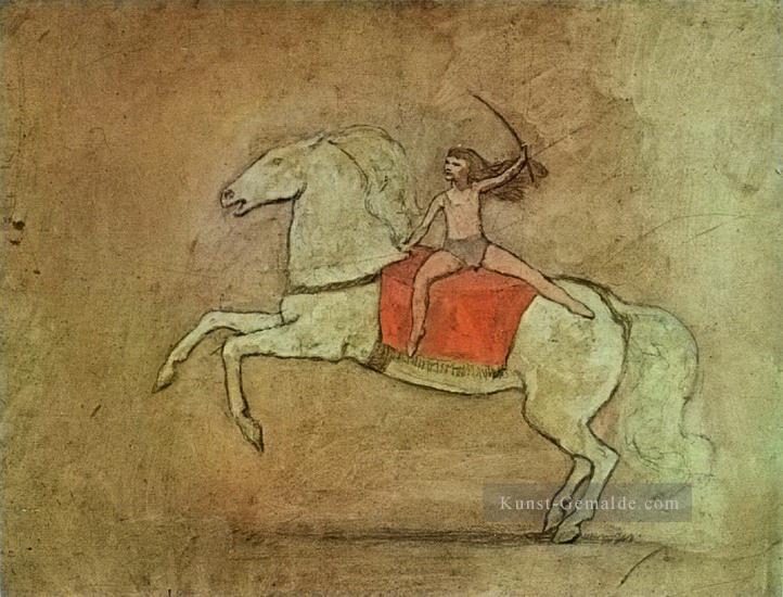 Equestrienne ein cheval 1905 Kubisten Ölgemälde